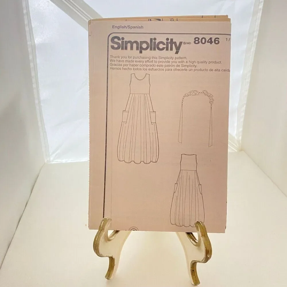 #8046 Simplicity Misses Knit Dress Sewing Pattern Size XS-XL